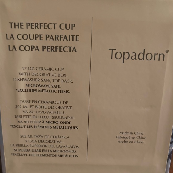 Topadorn Coffee Ceramic Mug With Lid in Gift Box - Picture 6 of 6